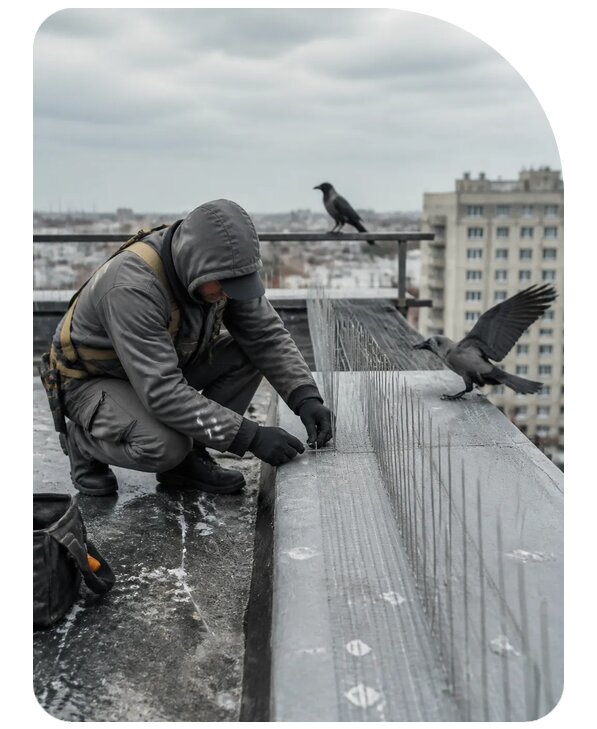 Защита от ворон под ключ в Славгороде по цене от 5201 р. | Сенат-Слд
